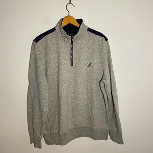 Nautica Men's Sweatshirt Sweater Half Zip L
